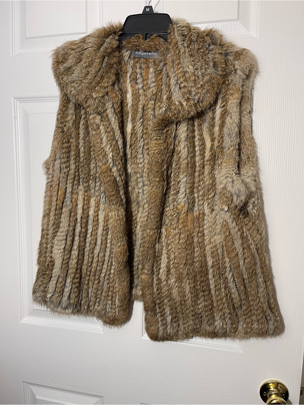 bagatelle Brown Multi Faux Fur Vest